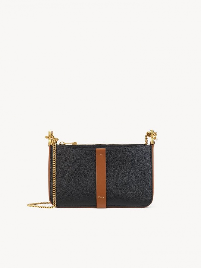 Black Chloe Marcie On Chain Clutches | CHE-SR13742