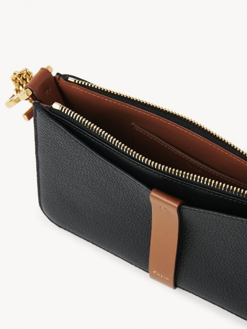 Black Chloe Marcie Pouch On Chain Mini Bags | CHE-SR13704