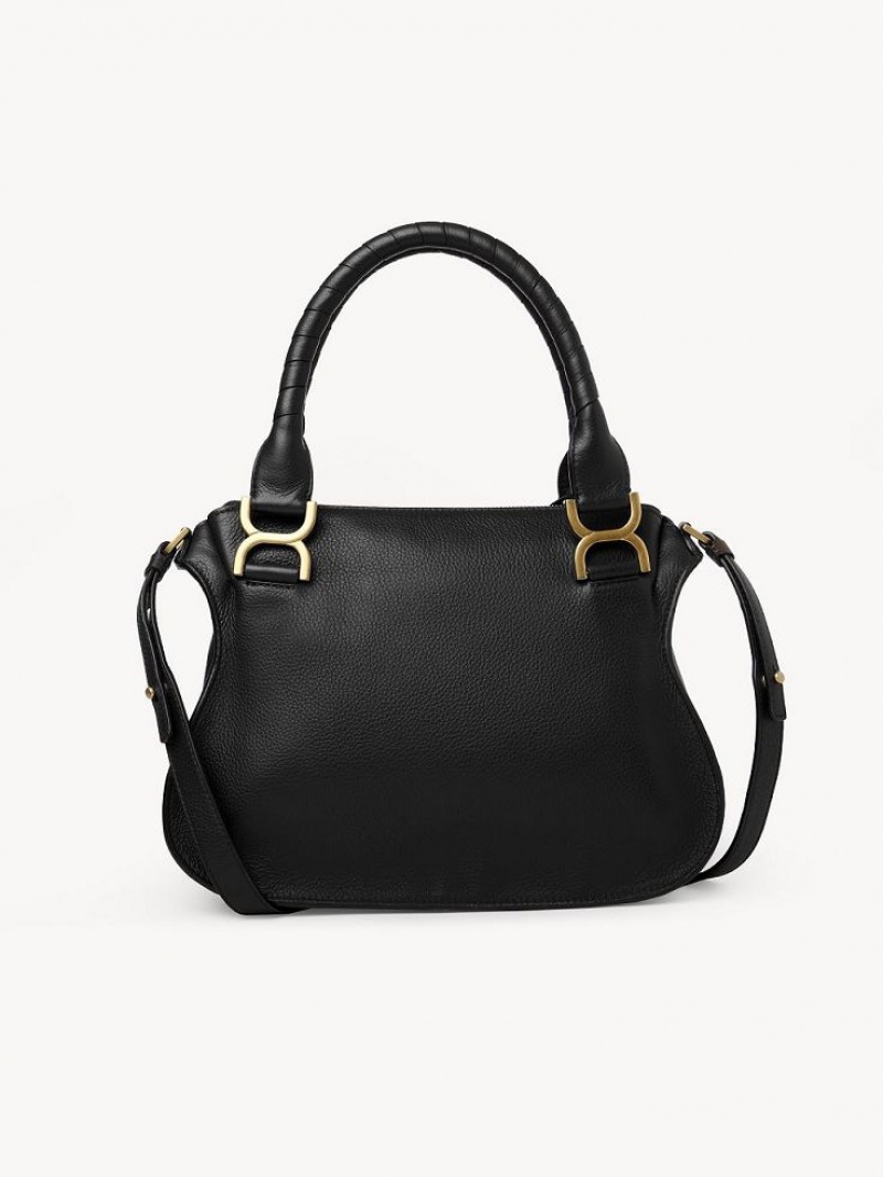 Black Chloe Marcie Small Double Carry Crossbody Bags | CHE-SR13489