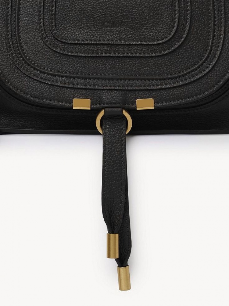 Black Chloe Marcie Small Double Carry Crossbody Bags | CHE-SR13543