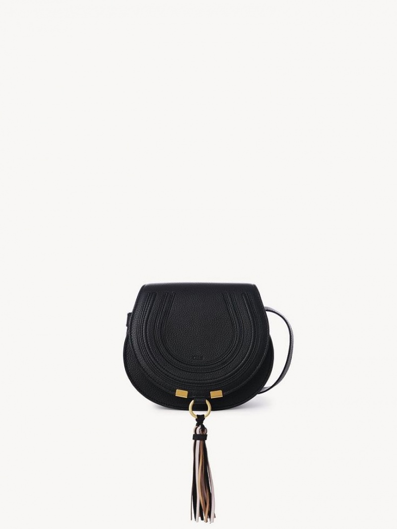 Black Chloe Marcie Small Saddle Mini Bags | CHE-SR13663