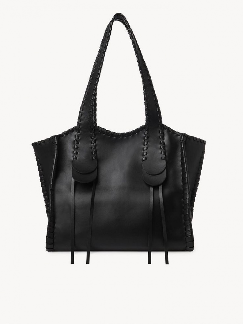 Black Chloe Medium Mony Tote Bags | CHE-SR13378