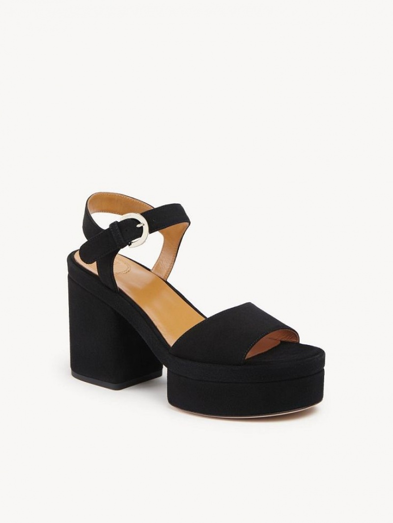 Black Chloe Odina High-heel Sandals | CHE-SR14173