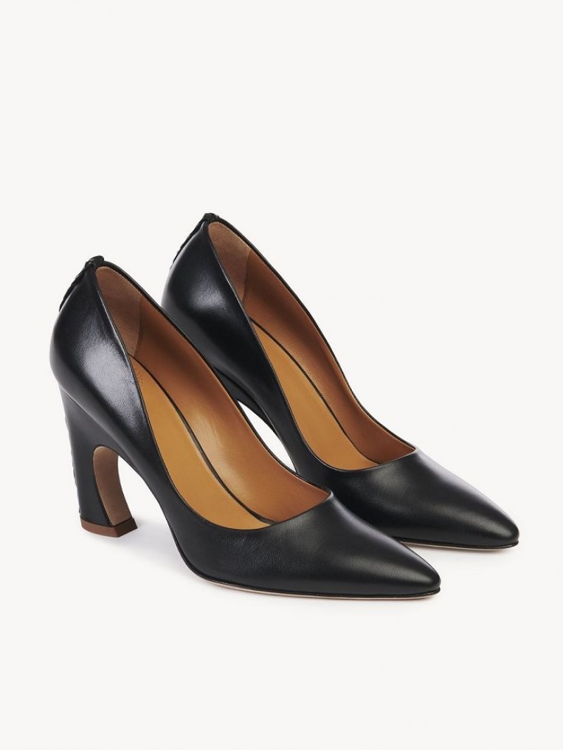 Black Chloe Oli Pumps | CHE-SR14252