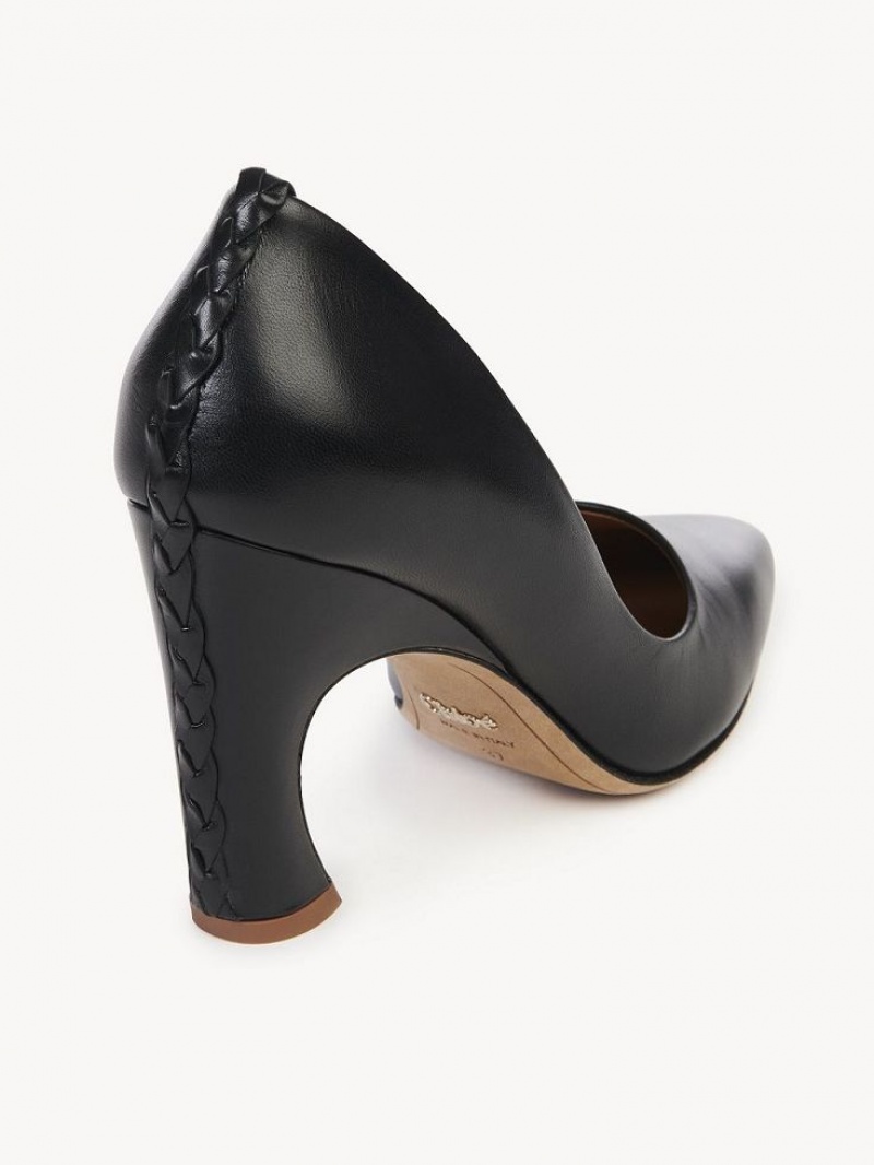 Black Chloe Oli Pumps | CHE-SR14252