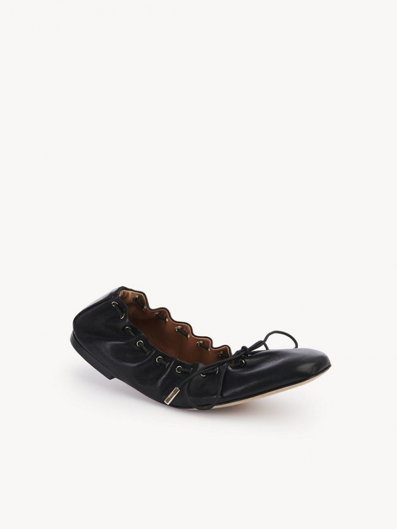 Black Chloe Oracia Ballet Flat | CHE-SR14261