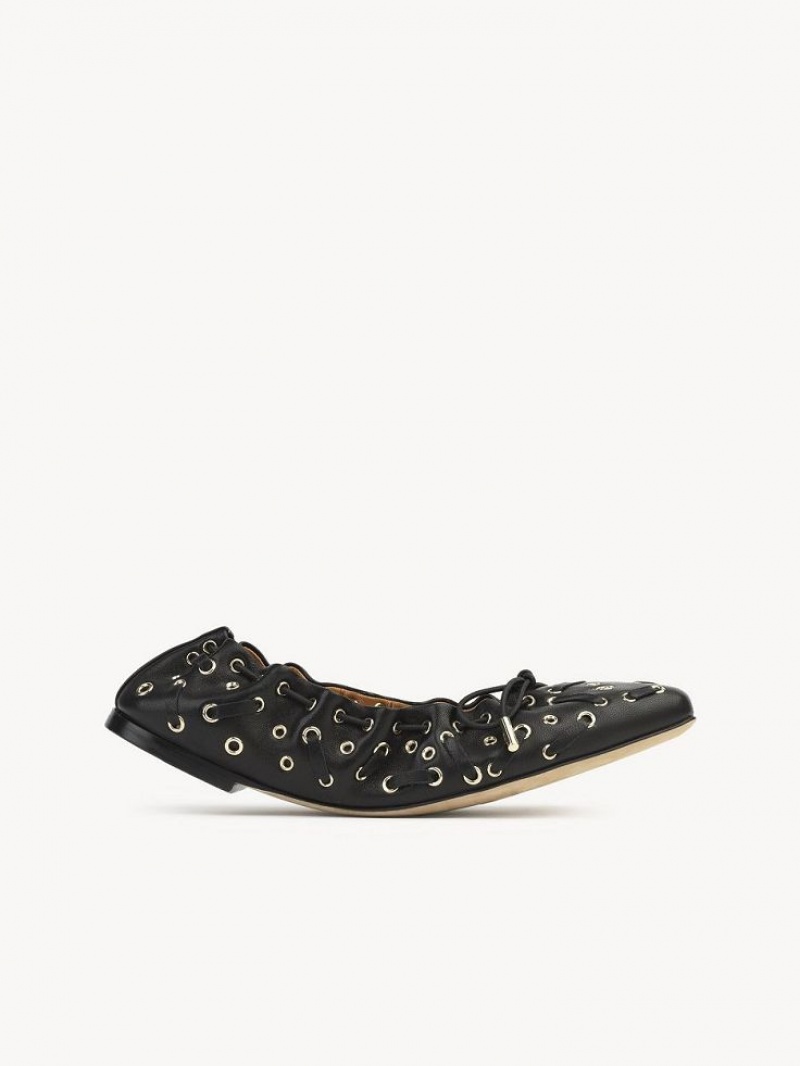 Black Chloe Oracia Ballet Flat | CHE-SR14267