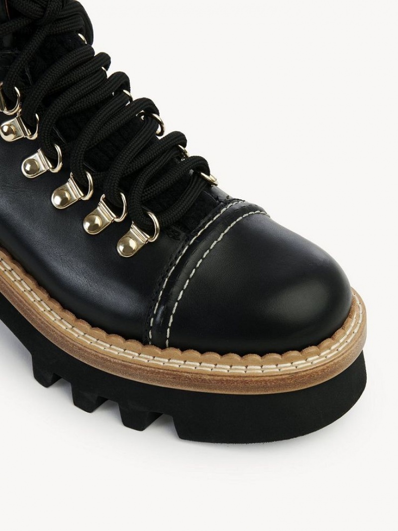 Black Chloe Owena Ankle Boots | CHE-SR14229