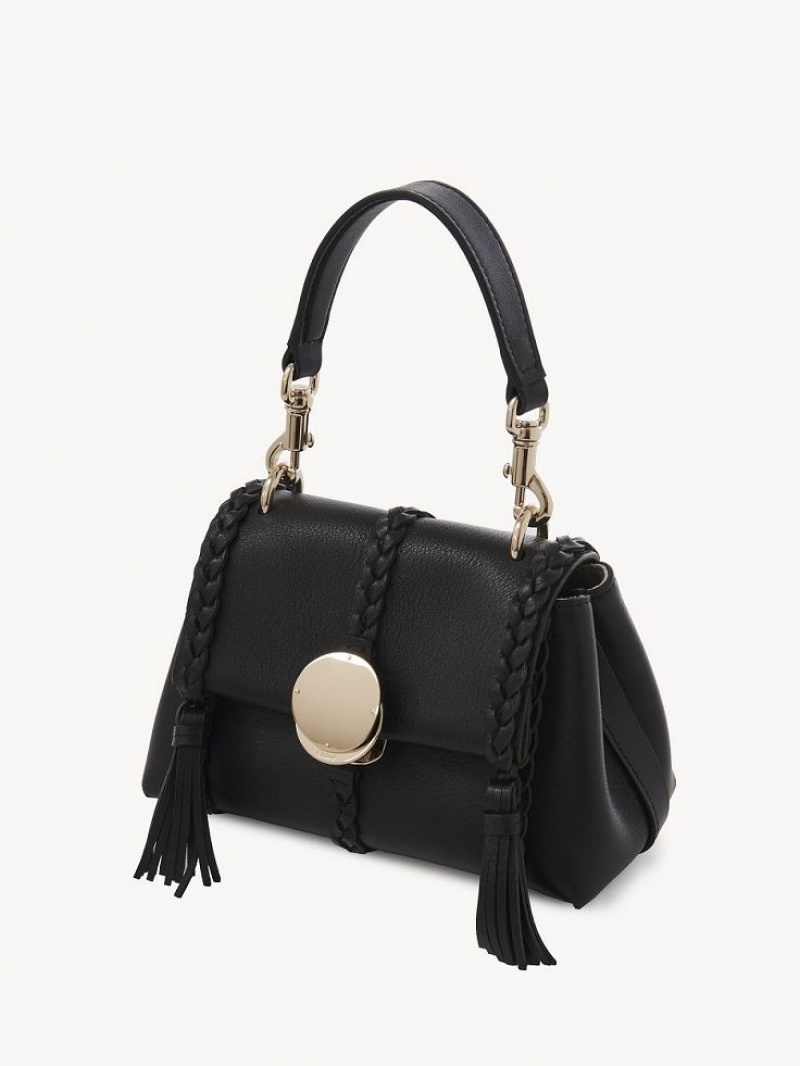 Black Chloe Penelope Soft Shoulder Mini Bags | CHE-SR13706