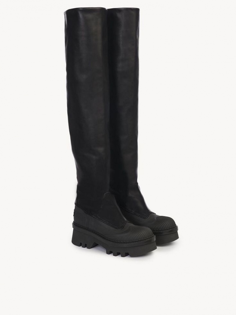 Black Chloe Raina Over-the-knee Boots | CHE-SR14198