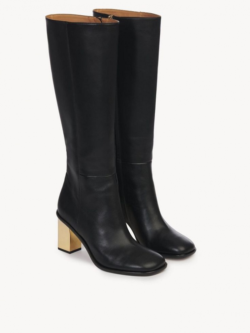 Black Chloe Rebecca High Boots | CHE-SR14233