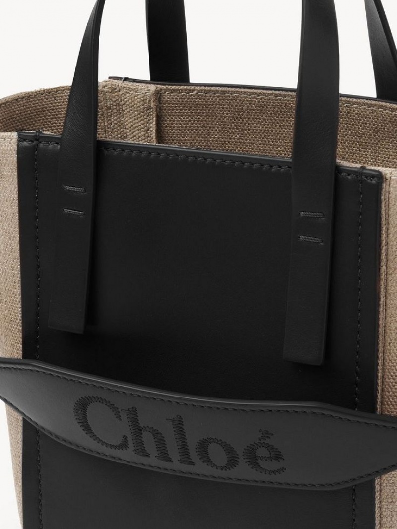 Black Chloe Sense Small Tote Bags | CHE-SR13286