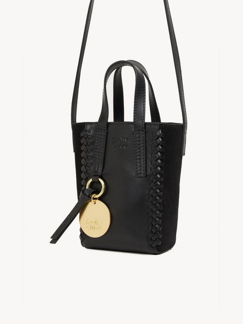 Black Chloe Tilda Tote Mini Bags | CHE-SR14752