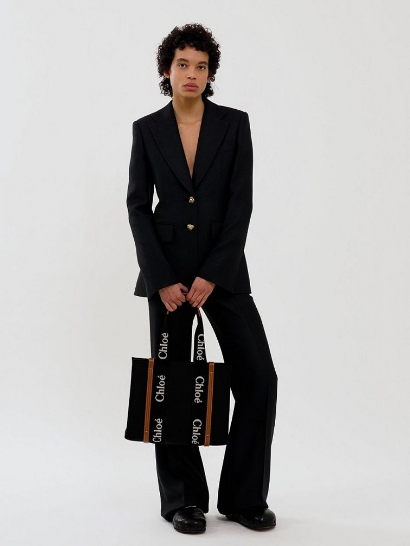 Black Chloe Two-button Tailored Suiting | CHE-SR14028