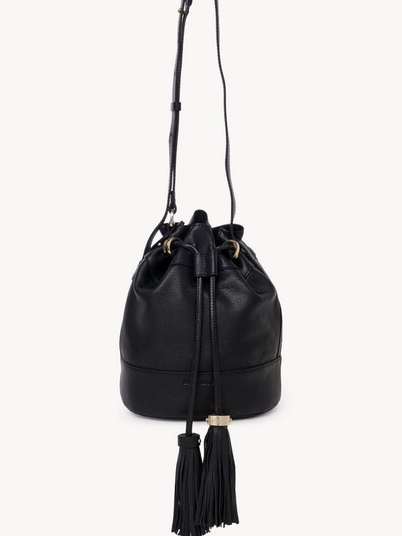 Black Chloe Vicki Bucket Shoulder Bags | CHE-SR14637