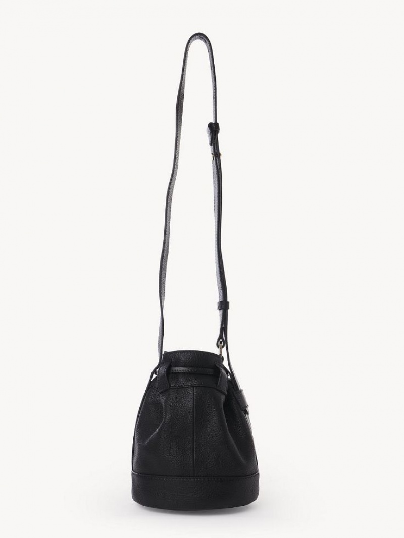 Black Chloe Vicki Small Bucket Shoulder Bags | CHE-SR14644