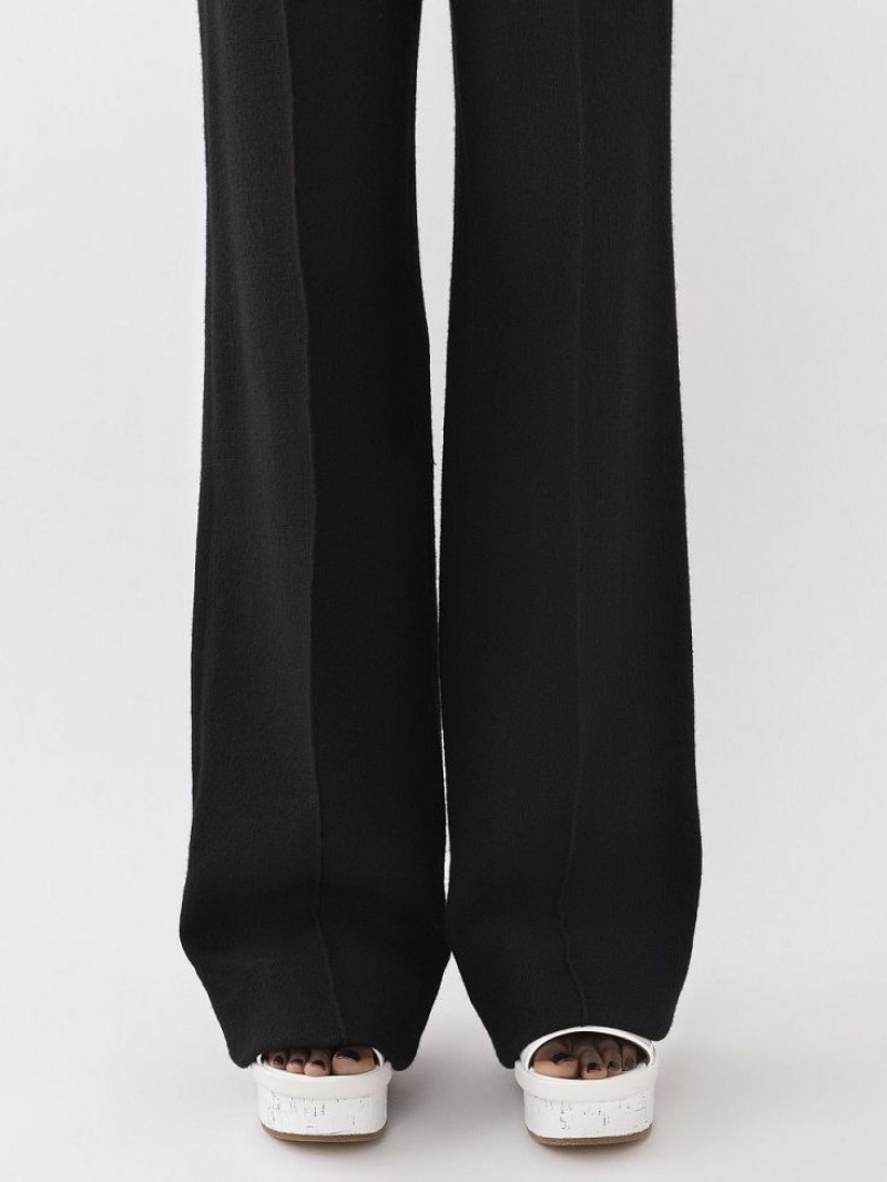 Black Chloe Wide-leg Suiting | CHE-SR14043