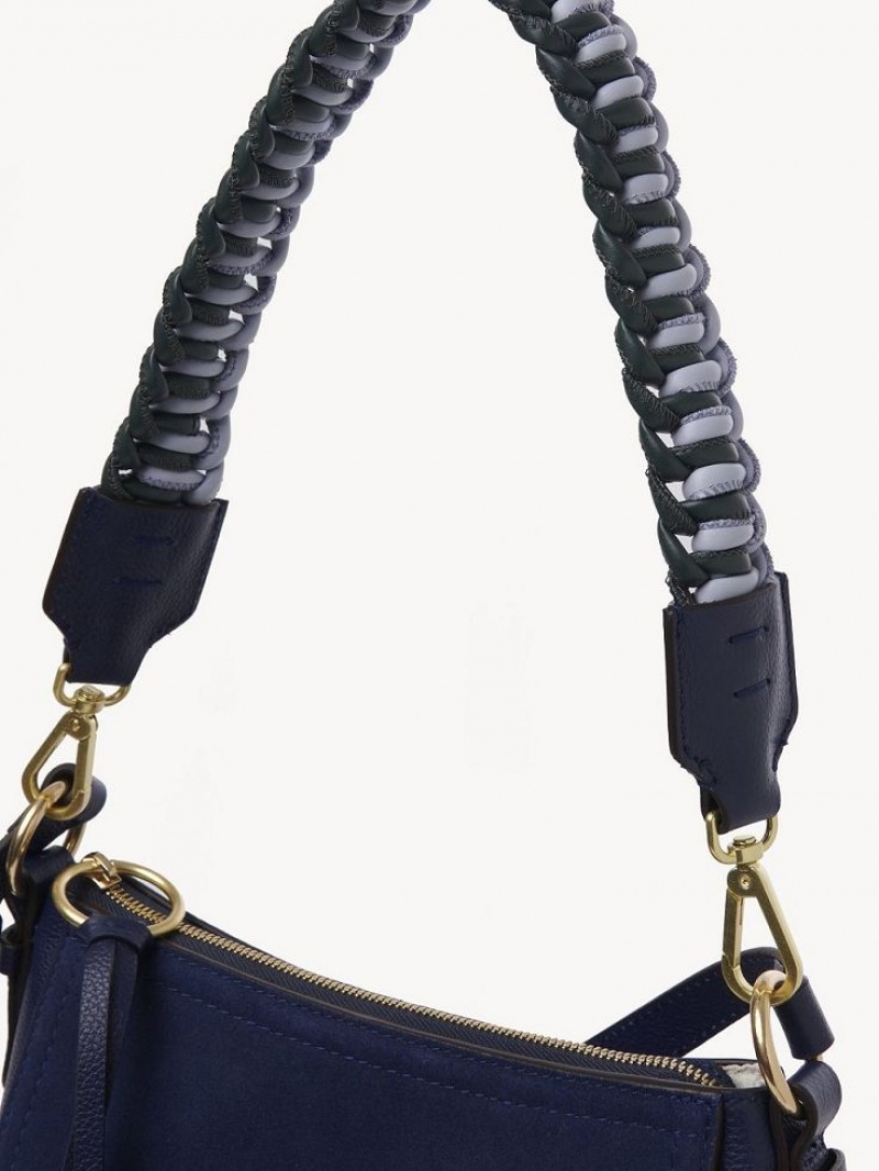 CLASSIC NAVY Chloe Joan Small Shoulder Bags | CHE-SR14647