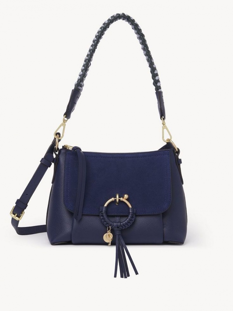 CLASSIC NAVY Chloe Joan Small Shoulder Bags | CHE-SR14647