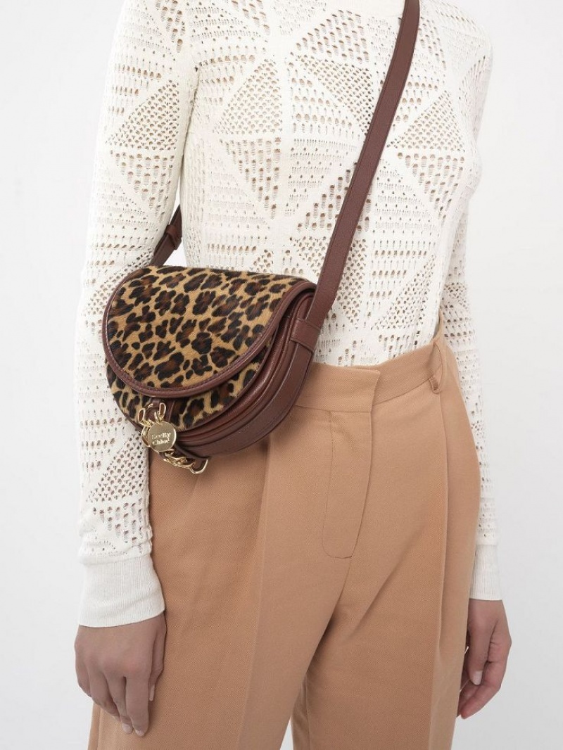 COPPER BROWN Chloe Mara Small Saddle Shoulder Bags | CHE-SR14603