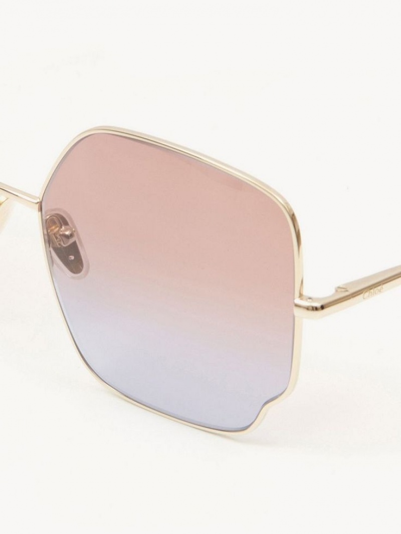 CORAL/TURQUOISE Chloe Joni Sunglasses | CHE-SR14542