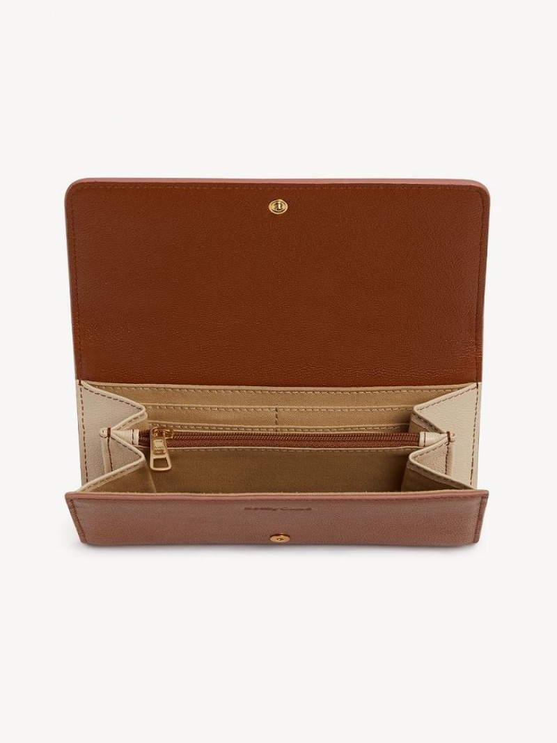 Caramel Chloe Layers Long Wallets | CHE-SR14915