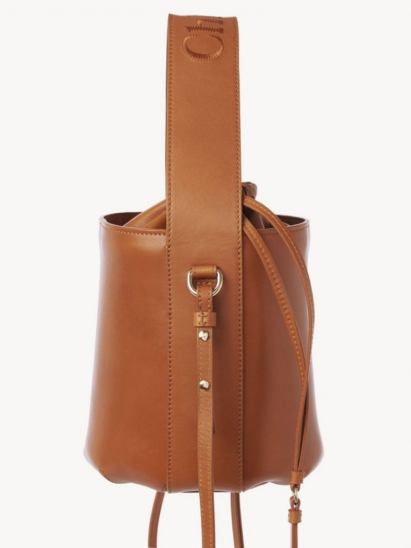 Caramel Chloe Sense Bucket Mini Bags | CHE-SR13701