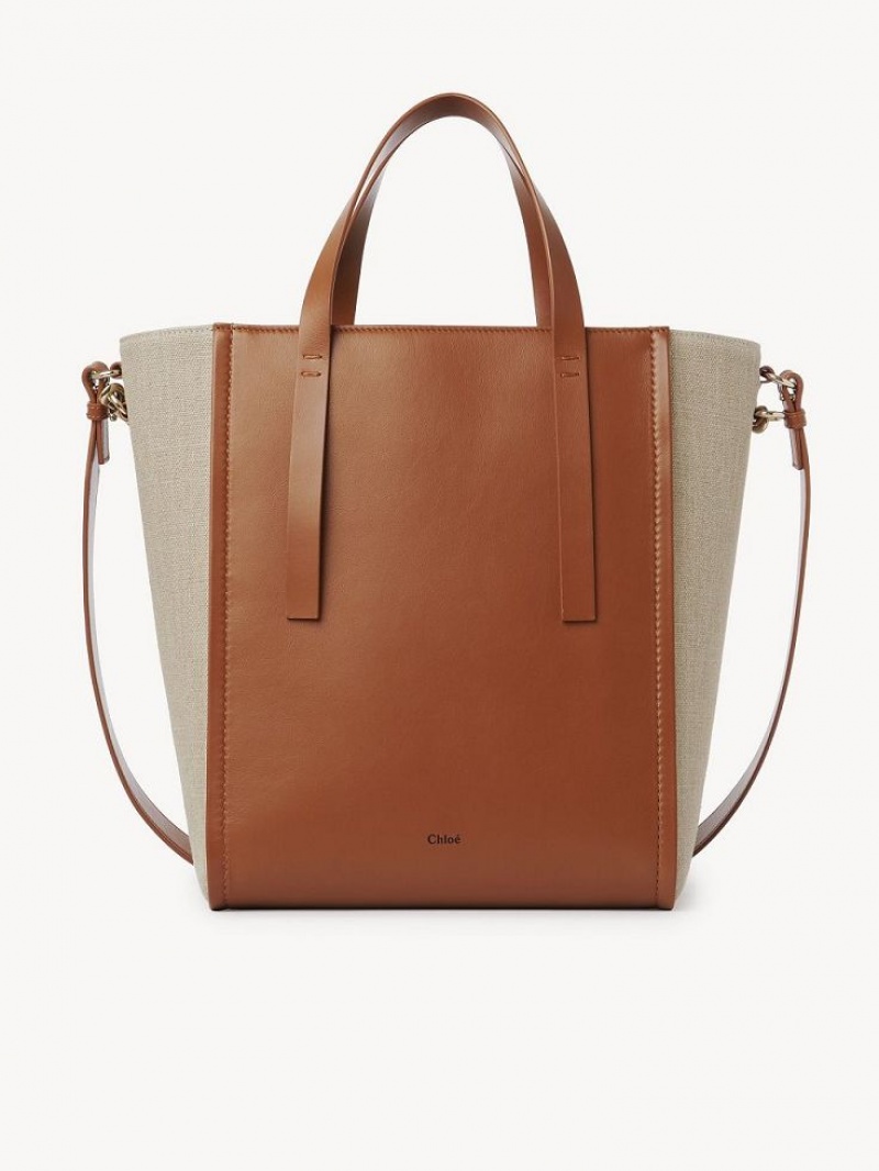 Caramel Chloe Sense Medium Tote Bags | CHE-SR13396