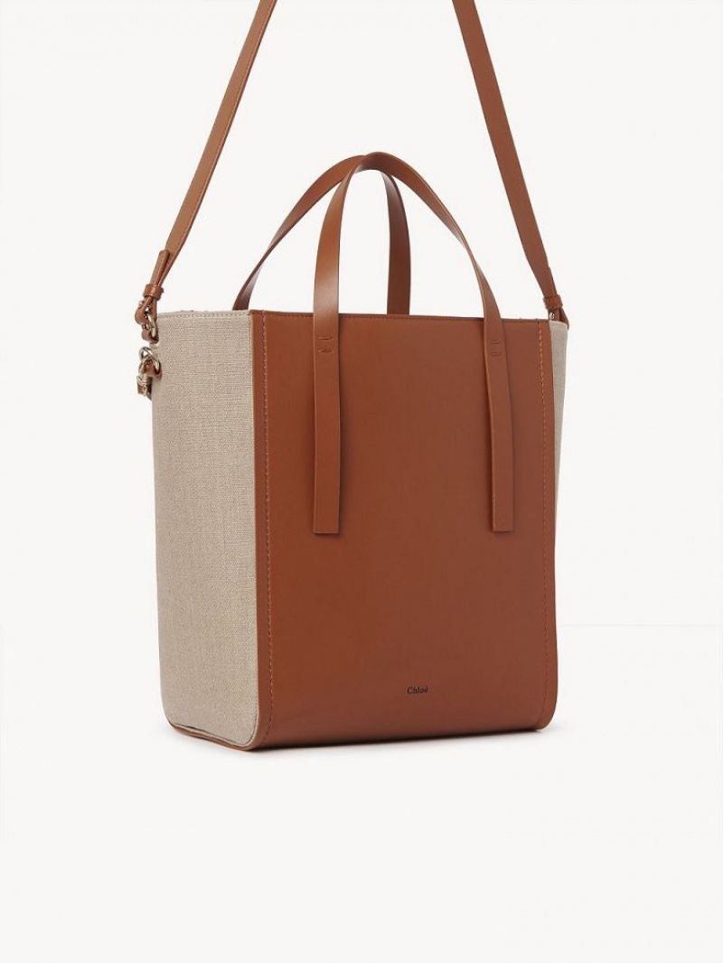 Caramel Chloe Sense Medium Tote Bags | CHE-SR13396