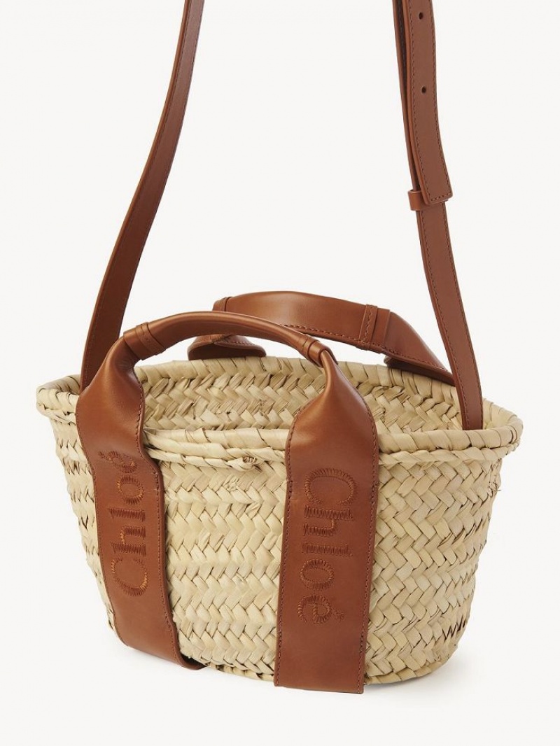 Caramel Chloe Sense Small Basket Shoulder Bags | CHE-SR13403