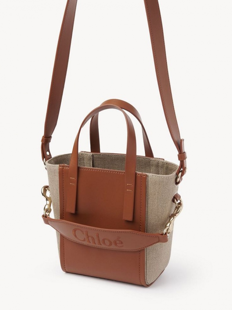 Caramel Chloe Sense Small Tote Bags | CHE-SR13285