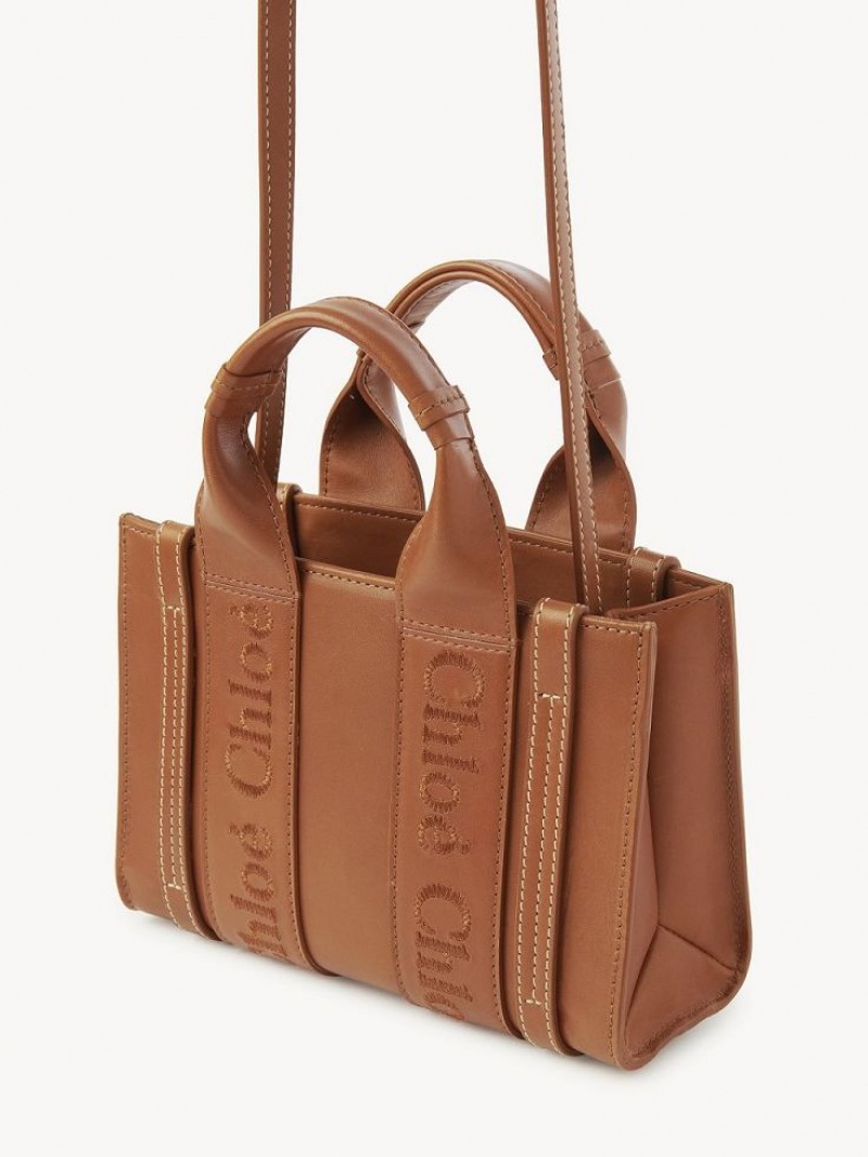 Caramel Chloe Woody Tote 1 Mini Bags | CHE-SR13726