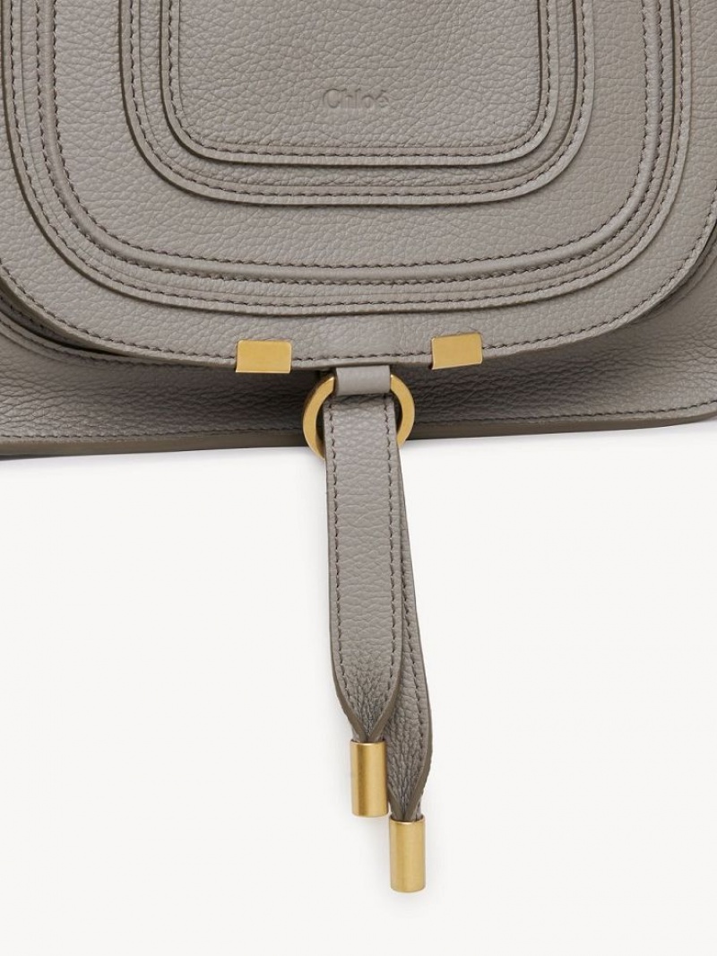 Cashmere Grey Chloe Marcie Small Double Carry Crossbody Bags | CHE-SR13547