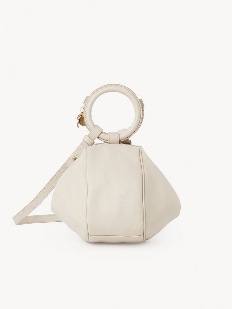 Cement Beige Chloe Hana Wristlet Mini Bags | CHE-SR14774