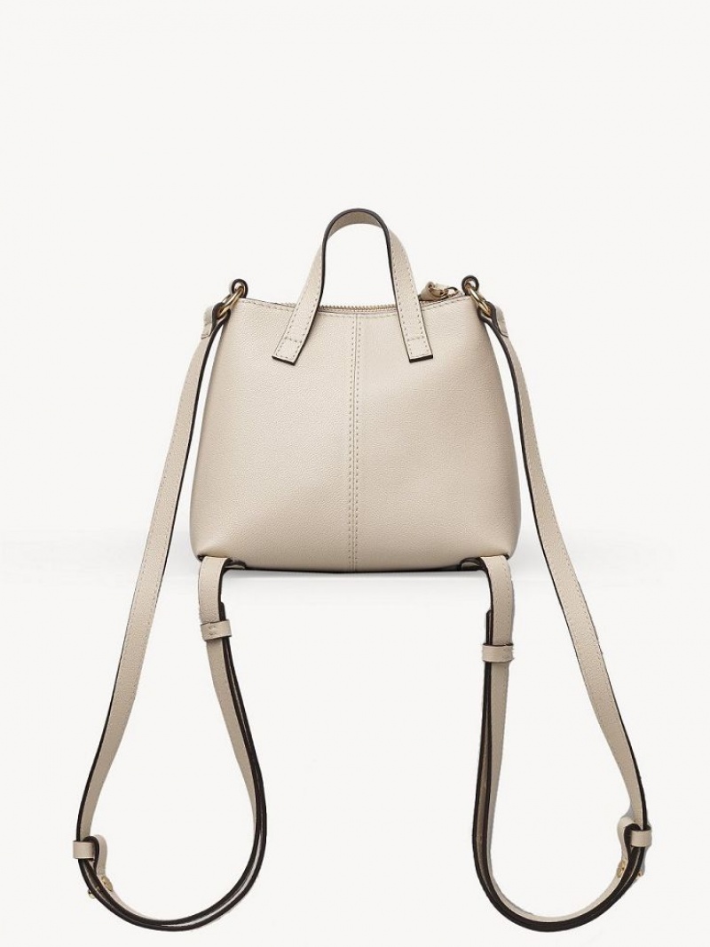 Cement Beige Chloe Joan Backpacks | CHE-SR14793