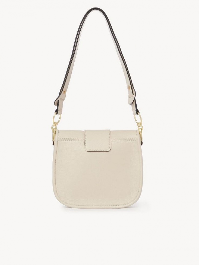 Cement Beige Chloe Saddie Satchel Shoulder Bags | CHE-SR14668