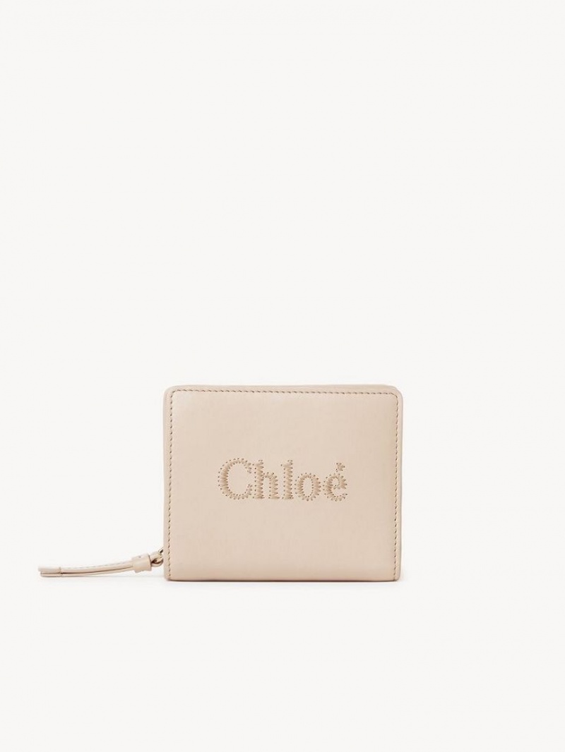 Cement Pink Chloe Sense Compact Wallets | CHE-SR14284