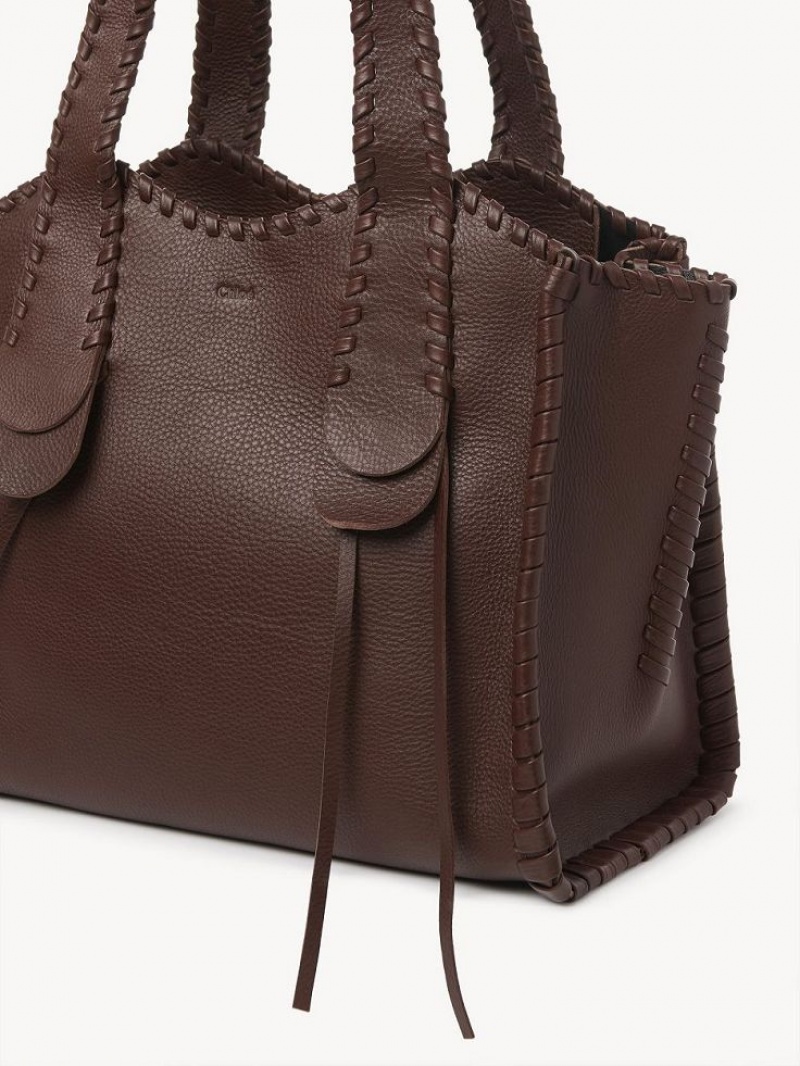 Chocolate Chloe Medium Mony Tote Bags | CHE-SR13380