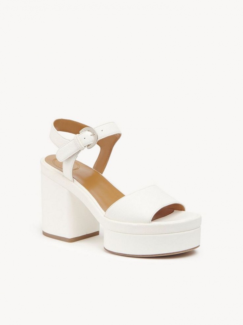 Cloudy White Chloe Odina High-heel Sandals | CHE-SR14184