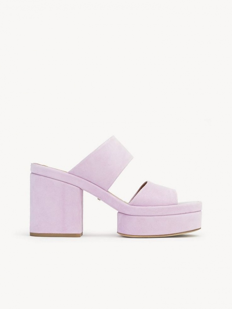 Creamy Lilac Chloe Odina High-heel Sandals | CHE-SR14183