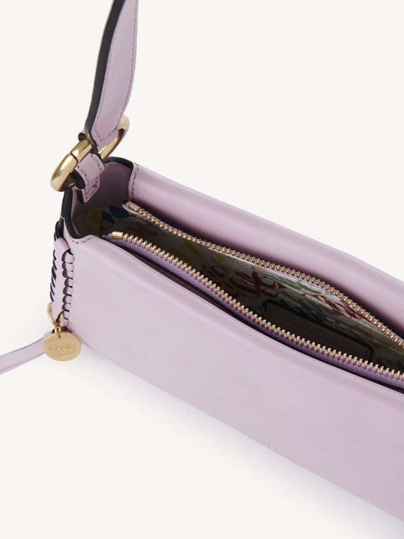 Creamy Lilac Chloe Tilda Uette Shoulder Bags | CHE-SR14669