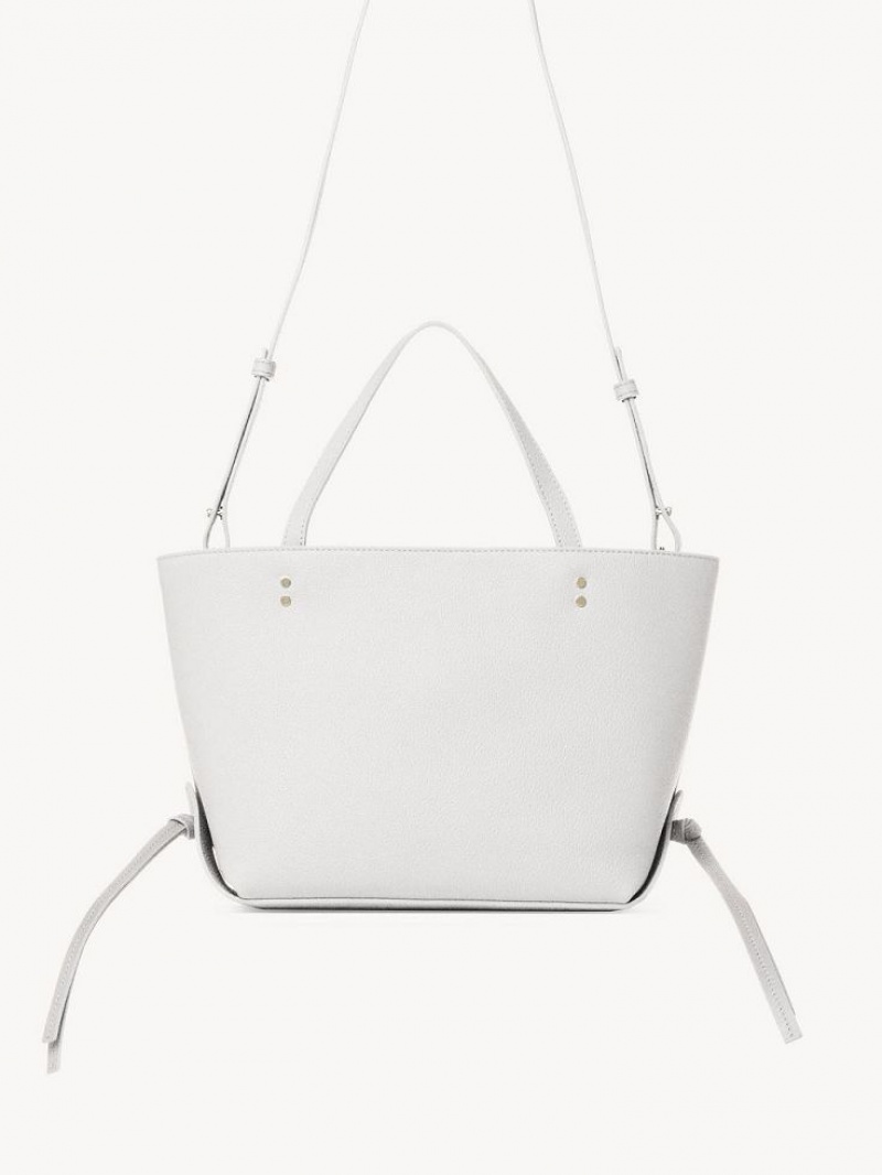 Crystal White Chloe Sense Small East-west Shoulder Bags | CHE-SR13421