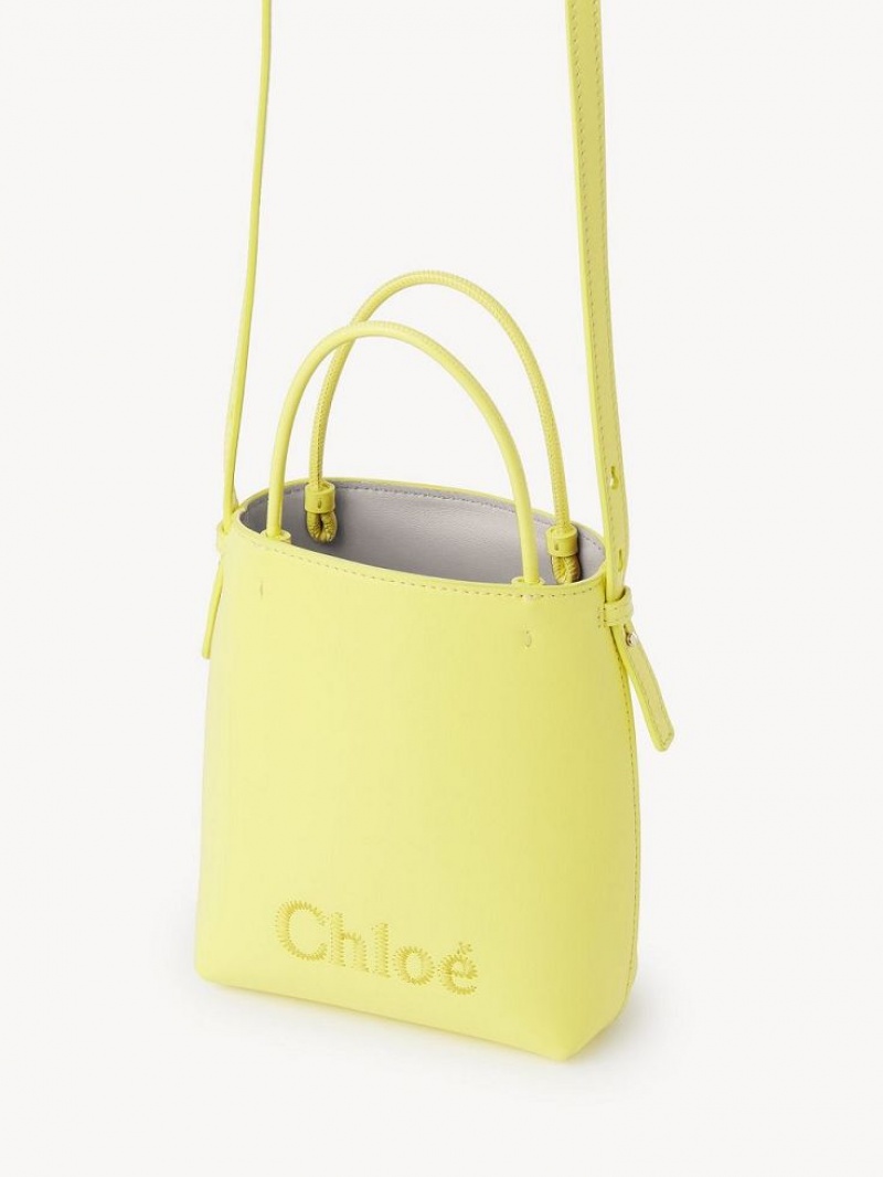 DAFFODIL YELLOW Chloe Sense Micro Shoulder Bags | CHE-SR13408