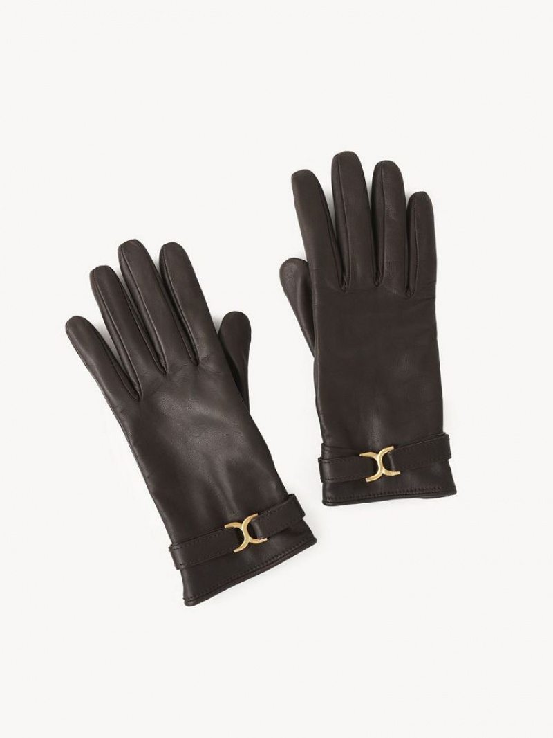 DARKENED BROWN Chloe Marcie Gloves | CHE-SR14465