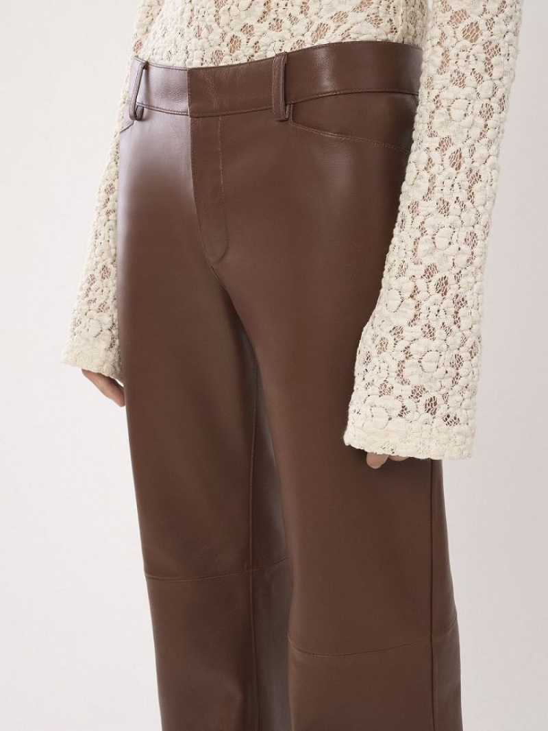 DARK CHESNUT Chloe Low-waist Flare Pants | CHE-SR14021