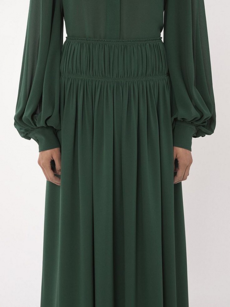 DARK PINE Chloe Flared Long Skirts | CHE-SR14094