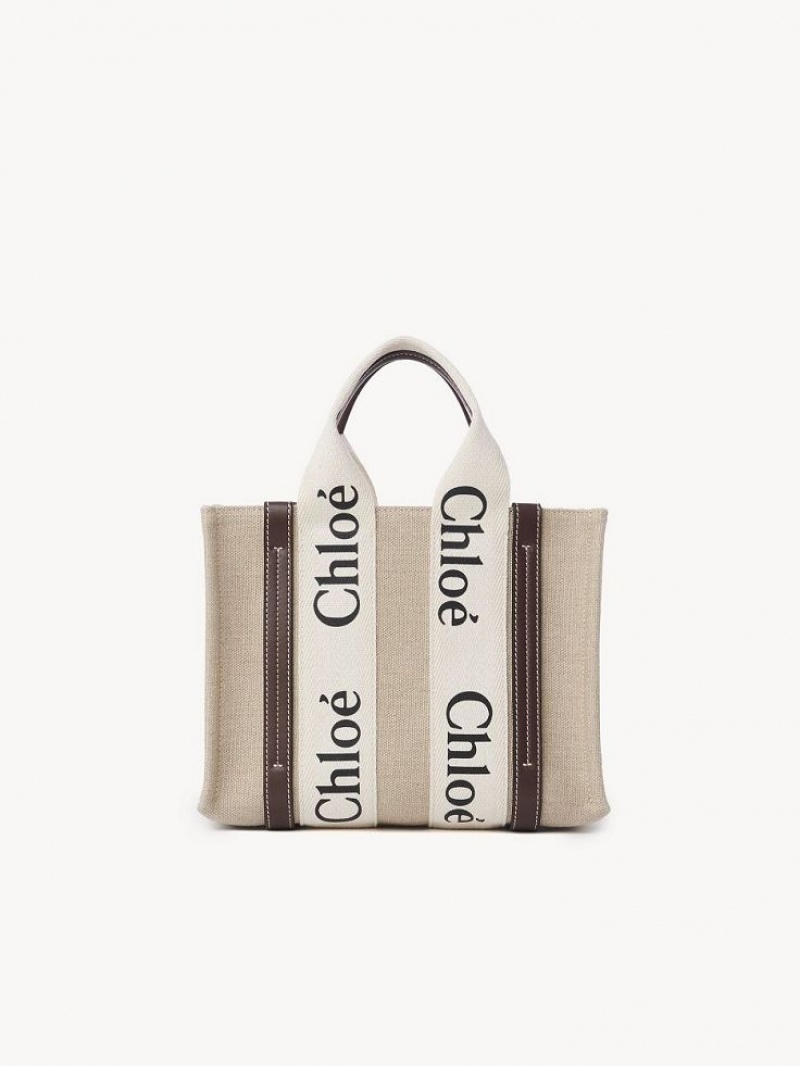 DEEP VIOLINE Chloe Small Woody Tote Bags | CHE-SR13361