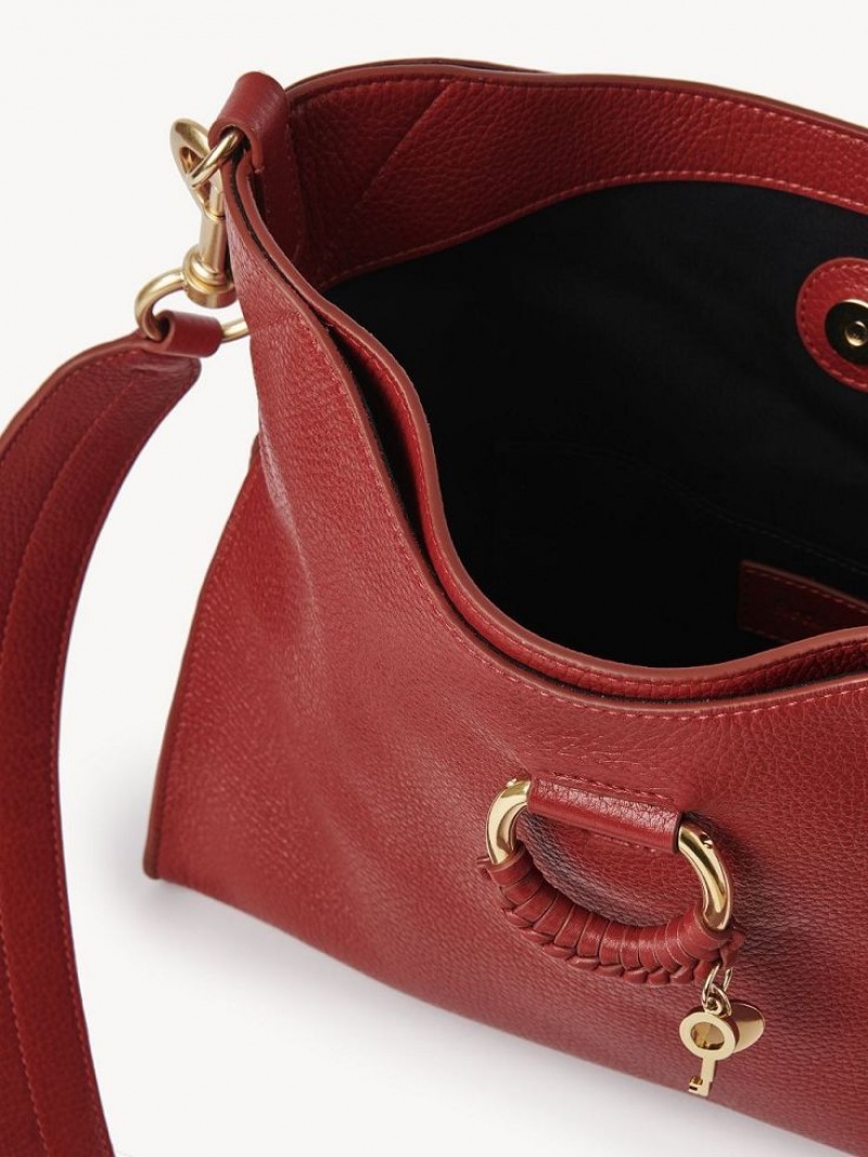 DREAMY RED Chloe Joan Small Top Handle Shoulder Bags | CHE-SR14601