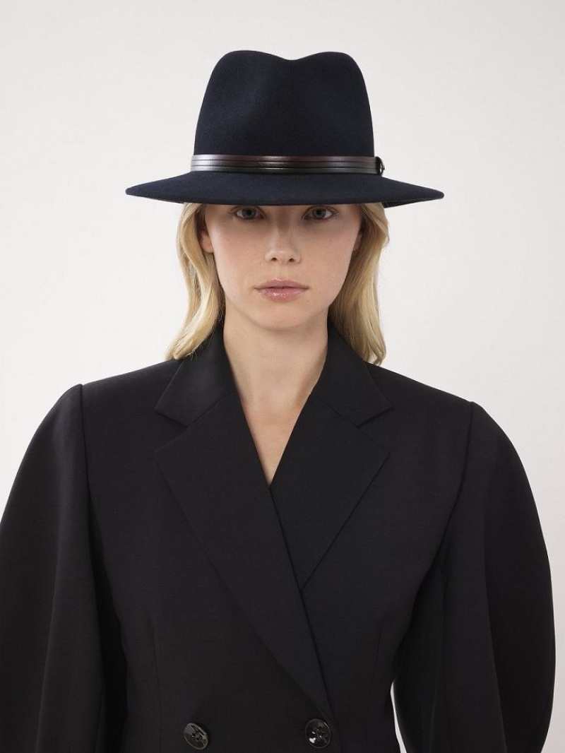 Deep Navy Chloe X Borsalino Steph Hats | CHE-SR14471