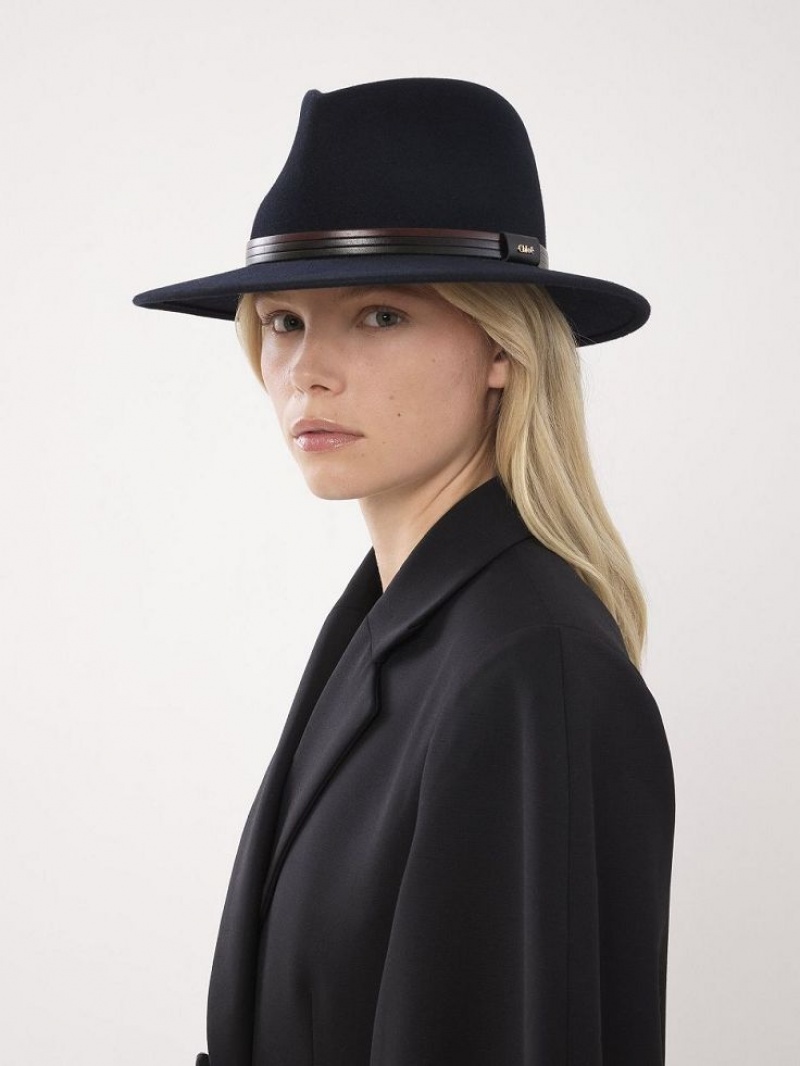 Deep Navy Chloe X Borsalino Steph Hats | CHE-SR14471